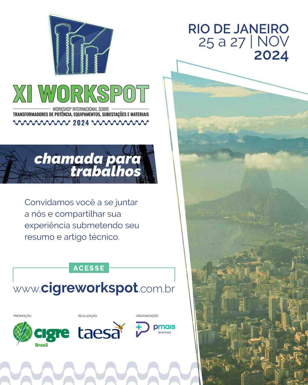 chamada de trabalhos xi workspot