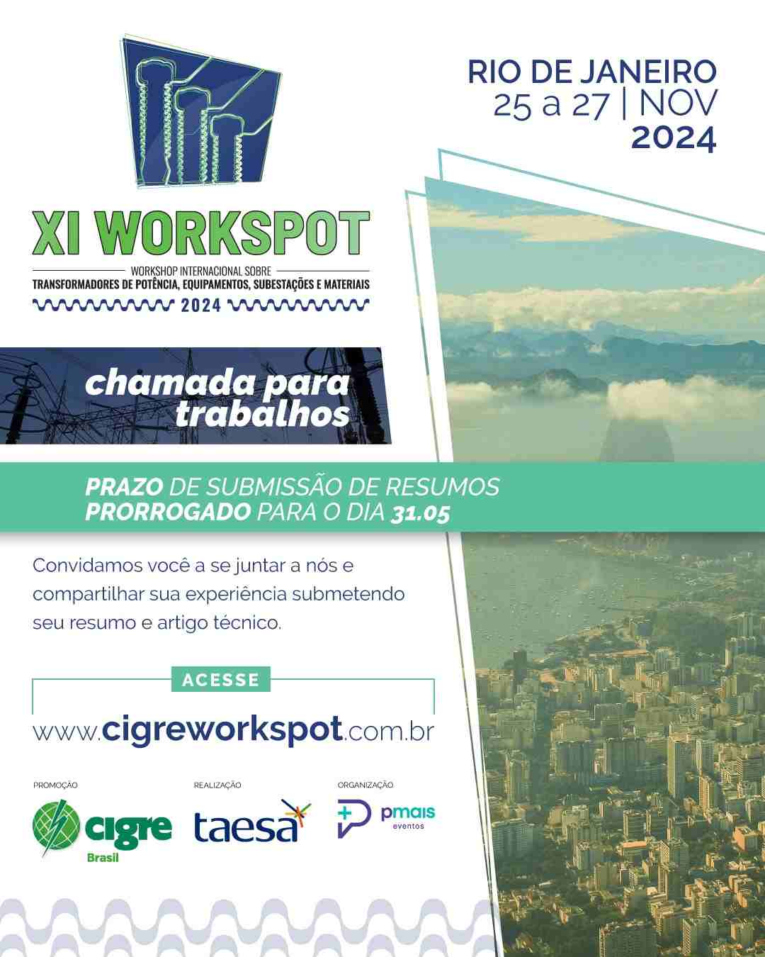 chamada de trabalhos xi workspot